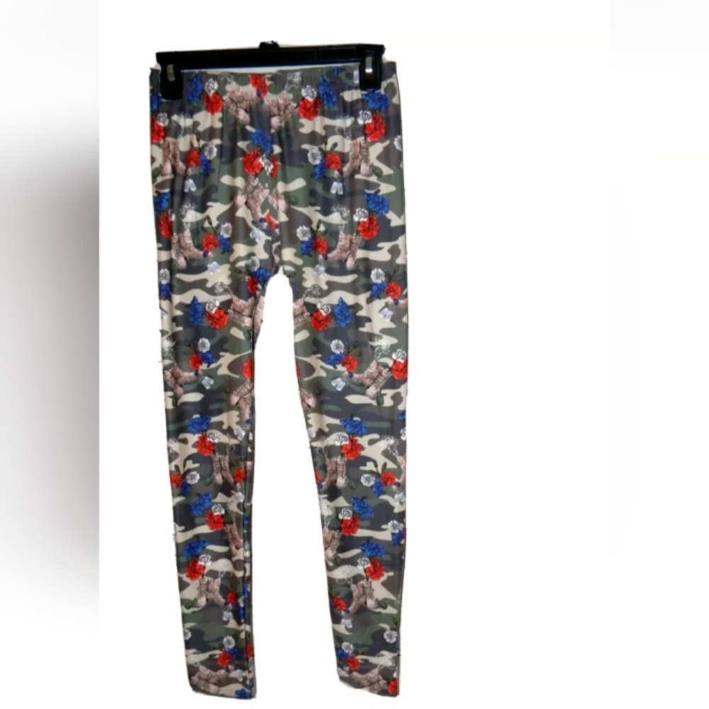 Leggings OS Camo Military Boots